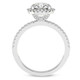 2 3/4 Ct Diamond Halo Lab Grown Engagement Ring in White, Yellow or Rose Gold