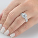 2 1/3Ct Diamond Waverly Lab Grown Engagement Ring White, Yellow or Rose Gold