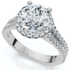 2 1/3Ct Diamond Waverly Lab Grown Engagement Ring White, Yellow or Rose Gold