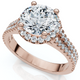 2 1/3Ct Diamond Waverly Lab Grown Engagement Ring White, Yellow or Rose Gold