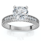 Certified 1.60Ct Vintage Diamond Engagement Ring 14k Gold or Platinum Lab Grown