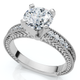 Certified 1.60Ct Vintage Diamond Engagement Ring 14k Gold or Platinum Lab Grown