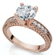 Certified 1.60Ct Vintage Diamond Engagement Ring 14k Gold or Platinum Lab Grown