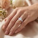 1 3/4Ct Oval Diamond Nadia Engagement Ring 14k Gold or Platinum Lab Grown