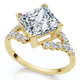 Certified 2.25Ct Princess Cut Diamond Engagement Ring 14k Gold or Pt Lab Grown Certified 2.25Ct Princess Cut Diamond Engagement Ring 14k Gold or Pt Lab Grown