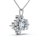 1.50Ct Diamond Pendant 14k Gold Women's 18" Necklace Lab Grown