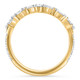 1/2Ct Diamond Wedding Curved Guard Ring 14k Yellow Gold Lab Grown 1/2Ct Diamond Wedding Curved Guard Ring 14k Yellow Gold Lab Grown