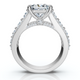Certified 3.80Ct Princess Cut Diamond Engagement Ring 14k Gold Lab Grown