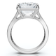 Certified 9.20Ct Emerald Cut Sam Diamond Engagement Ring 14k Gold/Pt Lab Grown