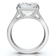 Certified 9.20Ct Emerald Cut Sam Diamond Engagement Ring 14k Gold/Pt Lab Grown