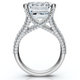 Certified 9.80Ct Aspen Emerald Cut Diamond Engagement Ring 14k Gold Lab Grown