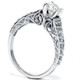 5/8 Ct Vintage Engagement Ring EX3 Lab Grown 14k White Gold (H-I,SI2-I1) 5/8 Ct Vintage Engagement Ring EX3 Lab Grown 14k White Gold (H-I,SI2-I1)