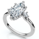 Certified 2.15Ct Marquise Diamond Engagement Ring 14k Gold or Platinum Lab Grown