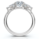 Certified 1 1/4ct Feather Diamond Accent Ring 14k Gold or Platinum Lab Grown