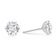 2Ct tw Sylvie Round Diamond Studs 14k Gold Lab Grown