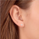 1/4 cttw Round Diamond Studs 14k White Gold Lab Grown