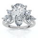 Certified 3.20Ct Rayuka Pear Diamond Engagement Ring 14k Gold or Pt Lab Grown