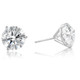 Certified 8 Ct tw 14k White Gold Lab Grown Round-Cut Diamond Martini Studs