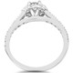 3/4ct Lab Grown Hao Diamond Engagement Ring Eco-Friendly 14K White Gold