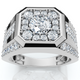 2Ct Men's Diamond Ring 10k Gold Lab Grown 2Ct Men's Diamond Ring 10k Gold Lab Grown