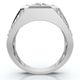 2Ct Men's Diamond Ring 10k Gold Lab Grown