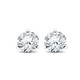 1/4 ct TDW Diamond 3-Prong Martni Studs