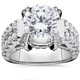 Certified 4.50 Ct Lab Grown Diamond Engagement Ring 14K White Gold Vintage
