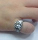 Certified 4.50 Ct Lab Grown Diamond Engagement Ring 14K White Gold Vintage