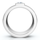 Men's Bezel Set Diamond Solitaire Wedding Ring 14k Gold Lab Grown
