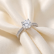 2 1/6 ct Lab Created Eco Friendly Diamond Vintage Engagement Ring 14k White Gold