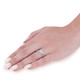 2 ct Eco Freindly Lab Created Diamond Madelyn Halo Engagement Ring & Eternity Ring