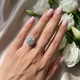 Certified 3 1/2Ct Cushion Halo Diamond Engagement Ring 14k Gold or Pt Lab Grown
