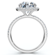 Certified 3 1/2Ct Cushion Halo Diamond Engagement Ring 14k Gold or Pt Lab Grown
