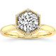 2Ct Lab Grown Diamond Solitaire Engagement Ring White, Yellow, or Rose Gold