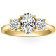 2Ct TWW Oval Lab Grown 3-Stone Diamond Engagement Ring in White or Yellow Gold 2Ct TWW Oval Lab Grown 3-Stone Diamond Engagement Ring in White or Yellow Gold
