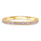 3/4Ct Genuine Amethyst Eternity Ring Stackable Band 14k Yellow Gold