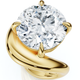 Certified 5Ct Diamond Ferra Engagement Anniversary Ring 14k Gold Lab Grown