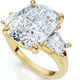 Certified 5.23Ct Cushion Terri Diamond Engagement Ring 14k Gold Lab Grown