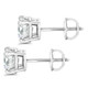 Certified 1/2Ct TW Natural Diamond Screw Back Studs Gold Earrings
