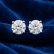 Certified 1/2Ct TW Natural Diamond Screw Back Studs Gold Earrings
