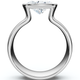 2Ct Certified East To West Carly Cigar Bezel Diamond Engagement Ring 14k Gold