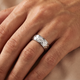 Men's 6.5MM Hammered Tungsten Ring Comfort Fit Wedding Band