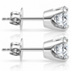 Certified 1Ct TW Round Diamond Studs 14k Gold Lab Grown