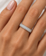 1Ct Pave Natural Diamond Wedding Ring 14k Gold