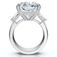 Certified 11Ct Ashely Elongated Cushion Lab Diamond Engagement Ring 14k Gold