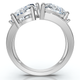 4.25Ct Waltz Pear Shape Lab Grown Diamond Ring 14k Gold Cigar Band