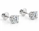 1ct Diamond Studs IGI Certified Lab Grown 14k Rose Gold (I-J,VS1-VS2)