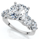 Certified 3 1/2Ct Diamond Engagement Ring 14k Gold or Platinum Lab Grown