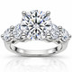 Certified 3 1/2Ct Diamond Engagement Ring 14k Gold or Platinum Lab Grown
