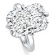 Certified 11Ct Radiant Diamond Solitaire Engagement Ring 14k Gold/Pt Lab Grown